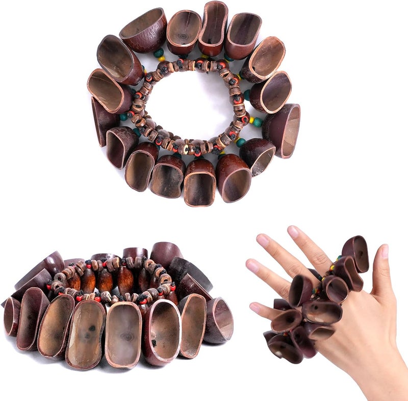 ANBANREY 1 PCS Dora Seed Sound Bracelets and Anklets, Natural Kenari Shaker for African Drum, Sound Healing Instrument, ASMR Meditation, Yoga & Anxiety Relief, Handmade Percussion Gift - Image 1